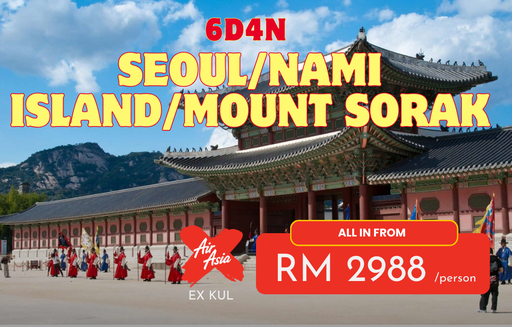 6D4N SEOUL/NAMI ISLAND/MOUNT SORAK